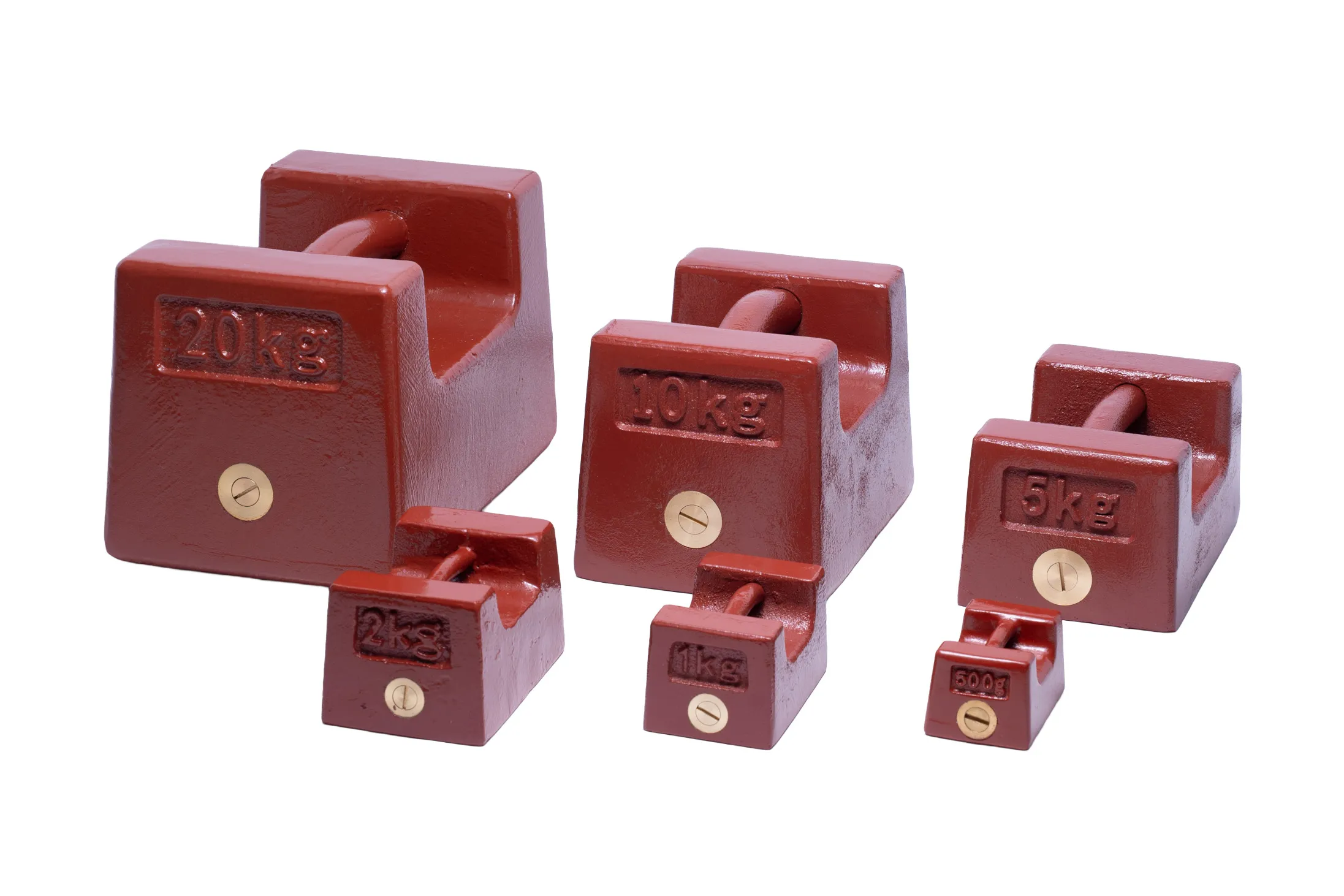 鋳鉄製枕型分銅